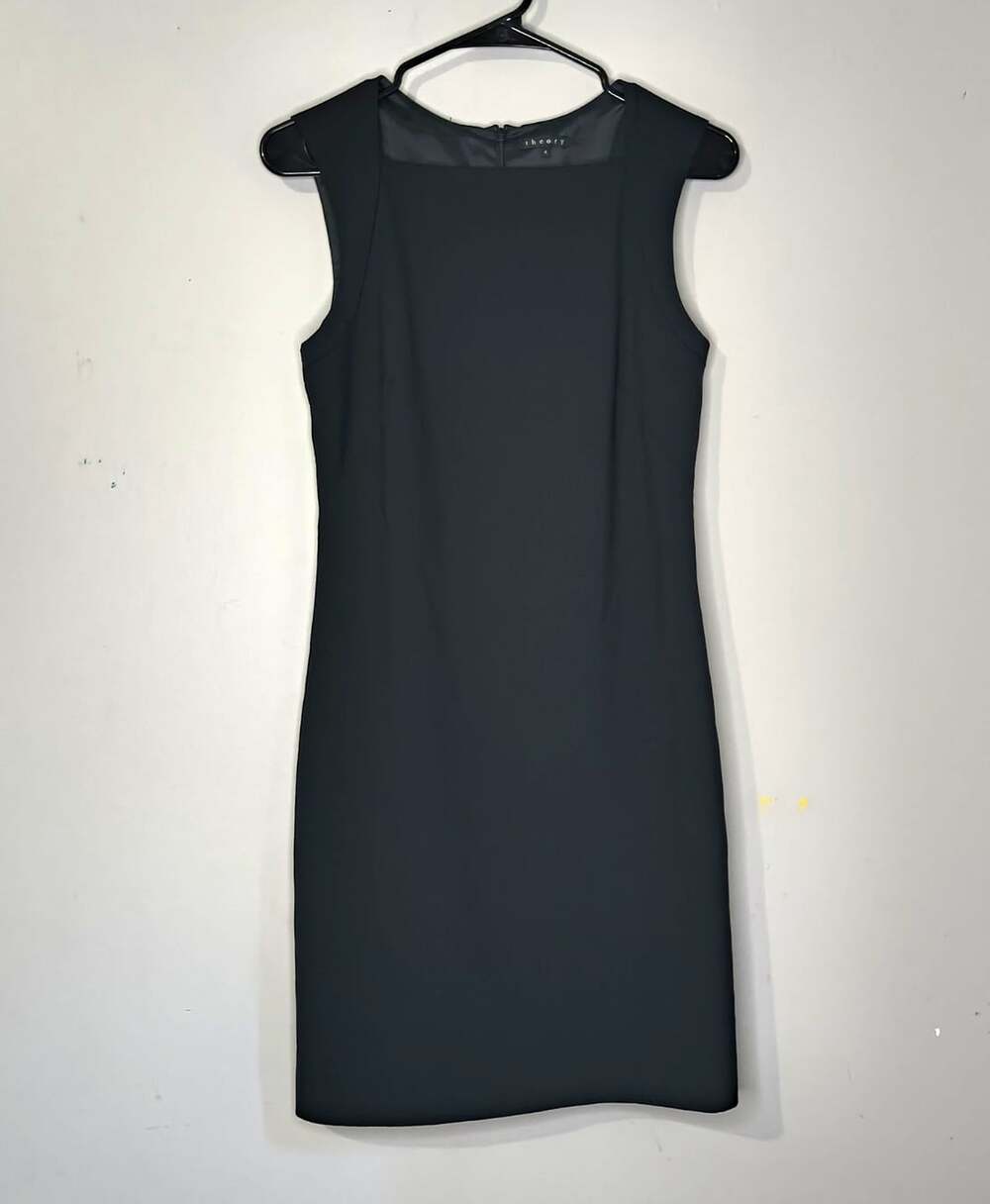 Theory Black Sleeveless Sheath Dress women's Size 4 Business, Career, Work wear